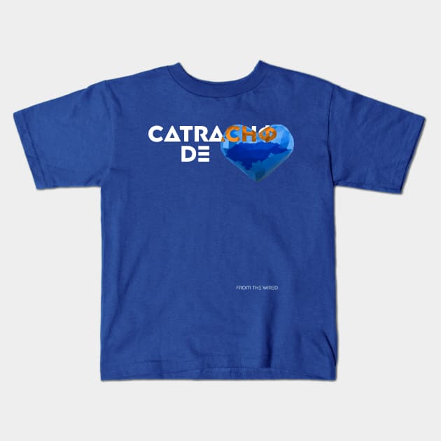 catracho de corazón Kids T-Shirt by allanvindel